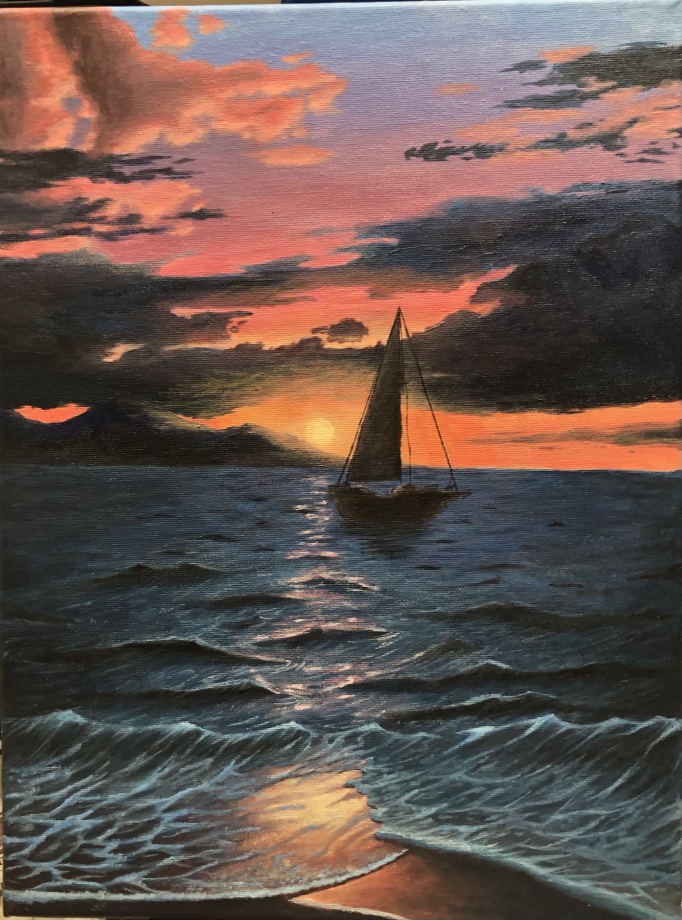 Sailing into Dusk artwork 1